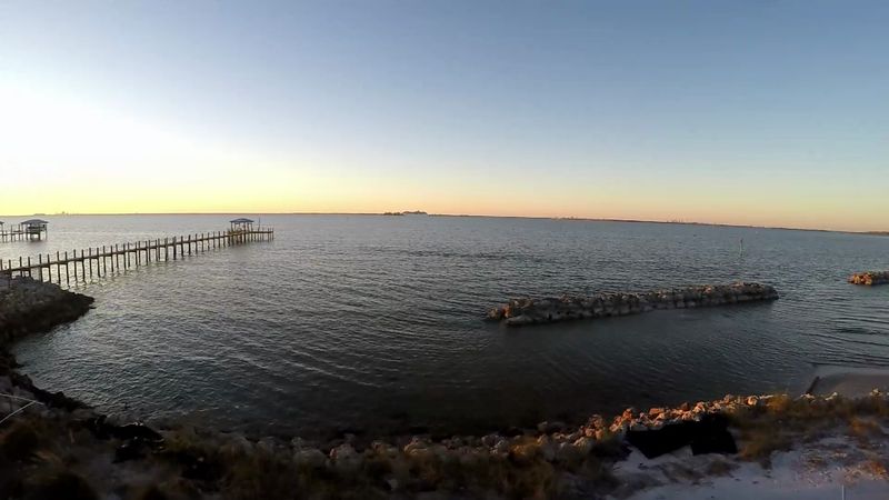 Aerial view over Apollo Beach, Tampa Bay